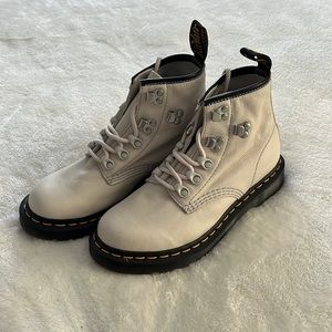 Light Grey Dr. Marten Boots, US 6